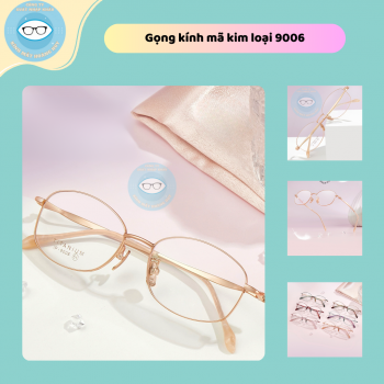 Gọng kính kim loại mã 9006